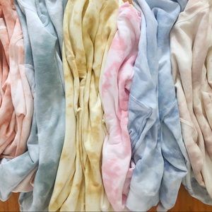NEW Fall Tie dyed Sweatshirts Tops Warm Shirt S-3X